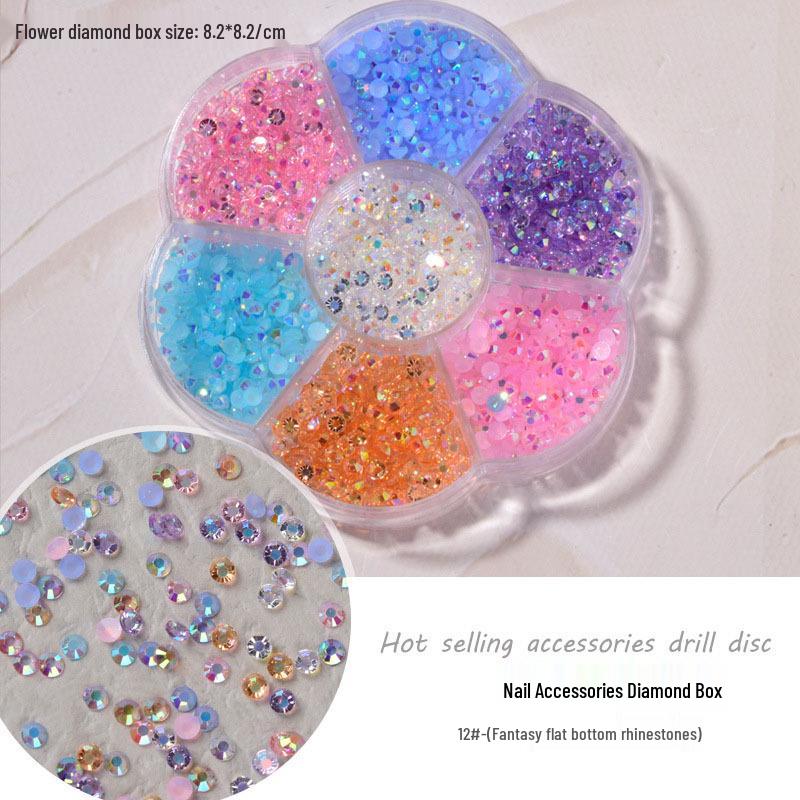 

Набор для нейл-арта с 7 ячейками: Бант, Аврора, Медведь, Бабочка, Стразы, Жемчужная смесь