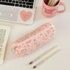 Love Print Pattern Stationery Bag Large Capacity Storage Bag Simple Pen Bag  Student Gift