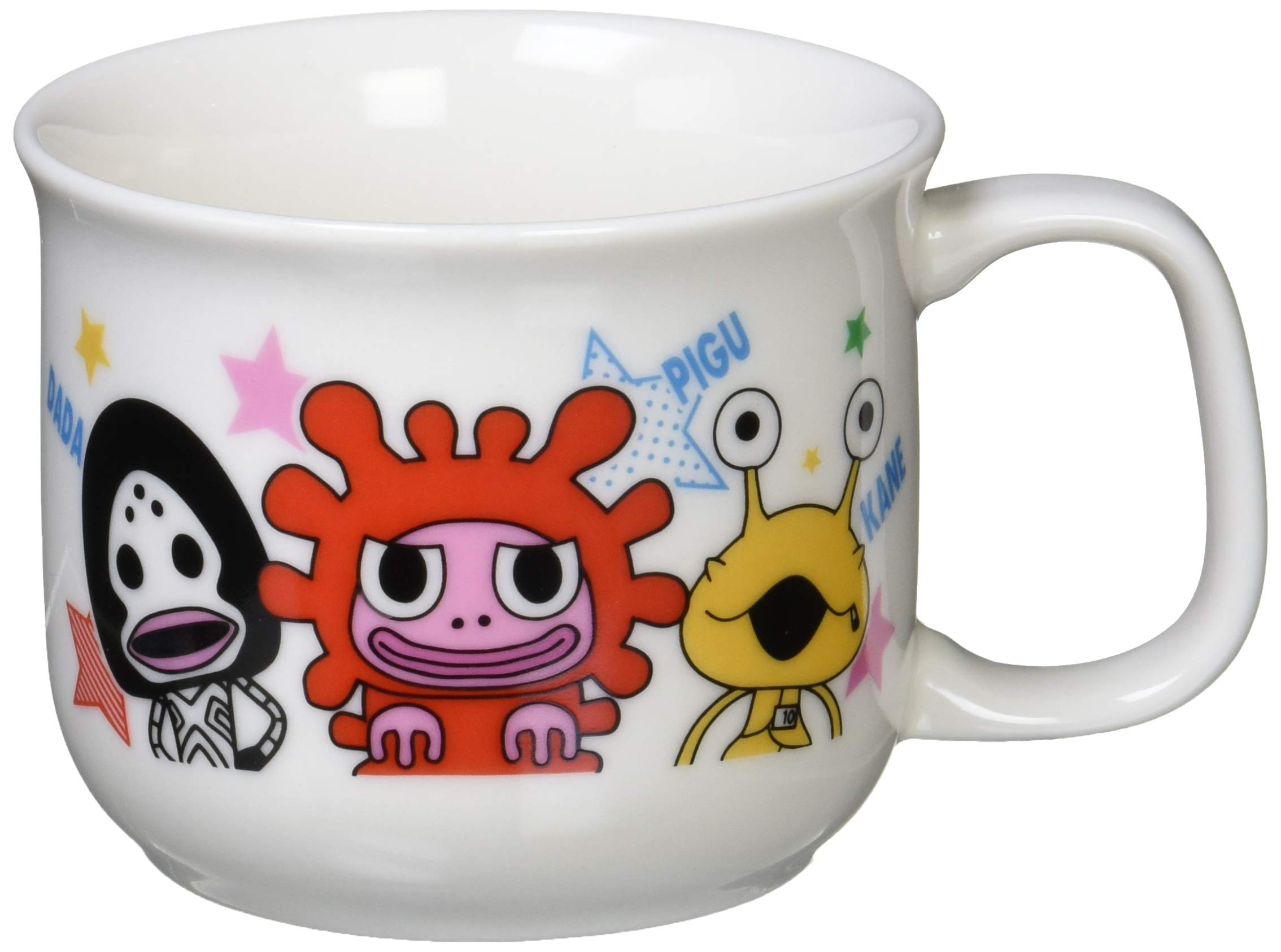 

Kaneshotouki Step Mug 703102 Made in Japan White Kaiju Wandabada 7.5cm белый