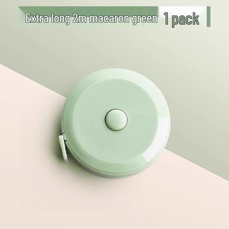 2m Mini Leather Tape Measure: High-Precision Soft Ruler for Bust, Waist, Hip, and Clothing Measurements. Default
