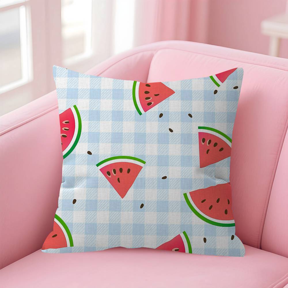 Luxury Watermelon Pattern Design Pillow Anime Pillow Sofa Bed Head Pillow Cover Cushion Cover 45x45 Cm Fashion