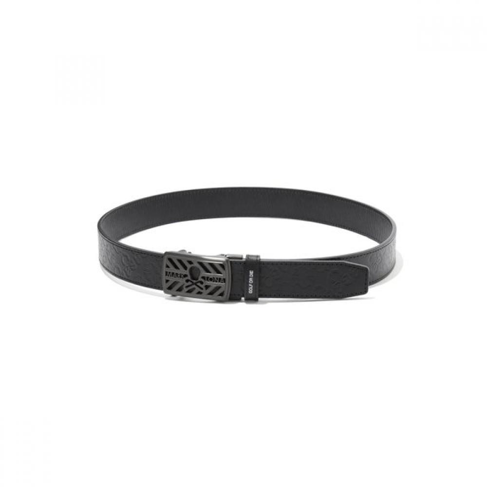 Mark   Lona Skull Embossed Leather Belt Ls3yb01u