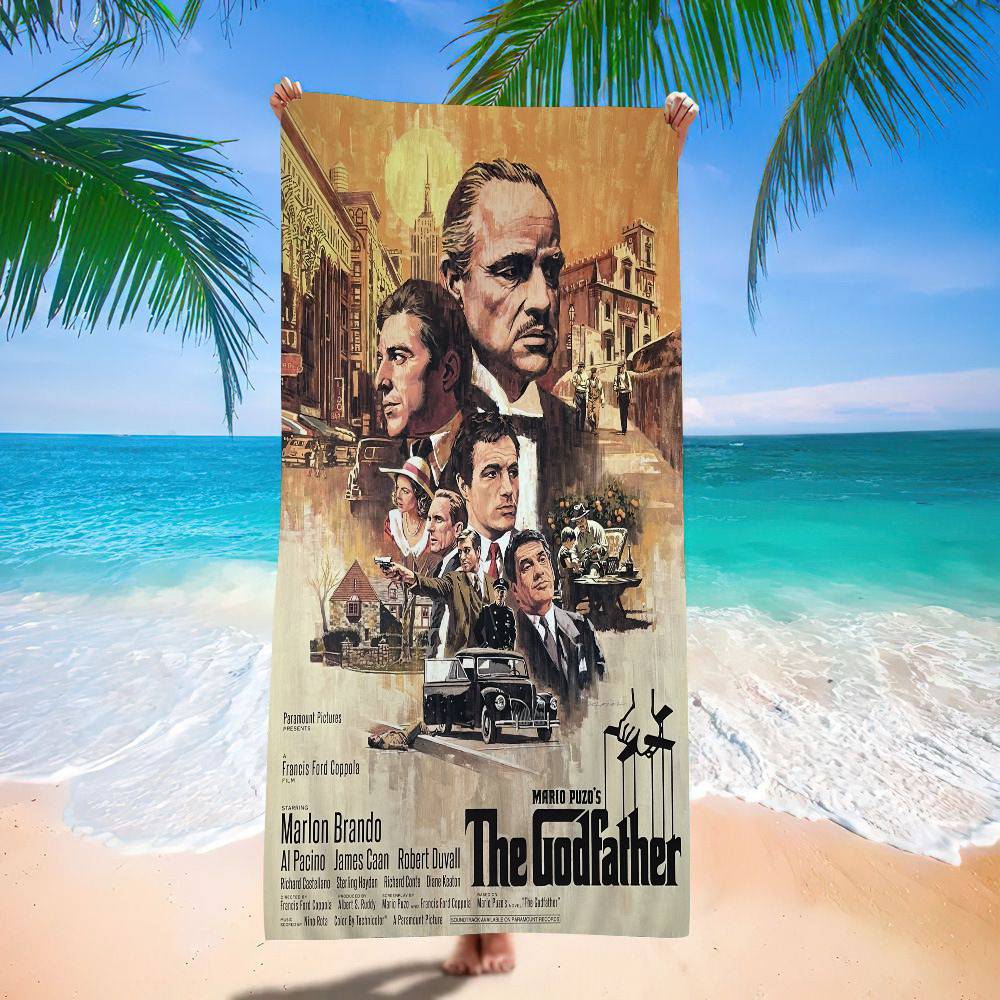 Movie The Godfather Microfiber Beach Towel Absorbent Quick Dry Soft Yoga Swimming Resort Mountain Climbing Towel