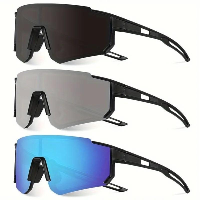 3pcs Stylish Anti Wind Decorative Glasses for Men and Women Design with Vibrant Colors