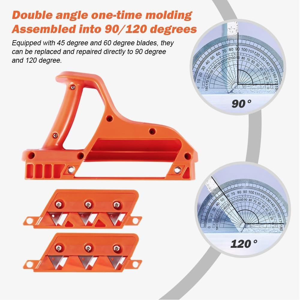 Drywall Chamfer Woodworking Hand Tool for Cutting Plasterboard(45°+60°)