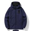 Manteau d'hiver uni épais en coton, veste sport décontractée, manteau mi-long polyvalent tendance pour jeunes
