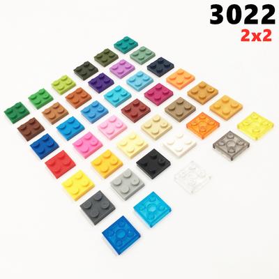 100 Stück/Los MOC Teile 3022 Platte 2x2 Kompatible Figuren Steine DIY Zusammenbau Bausteine Partikel Kinder Puzzle Gehirn Spielzeug Geschenk