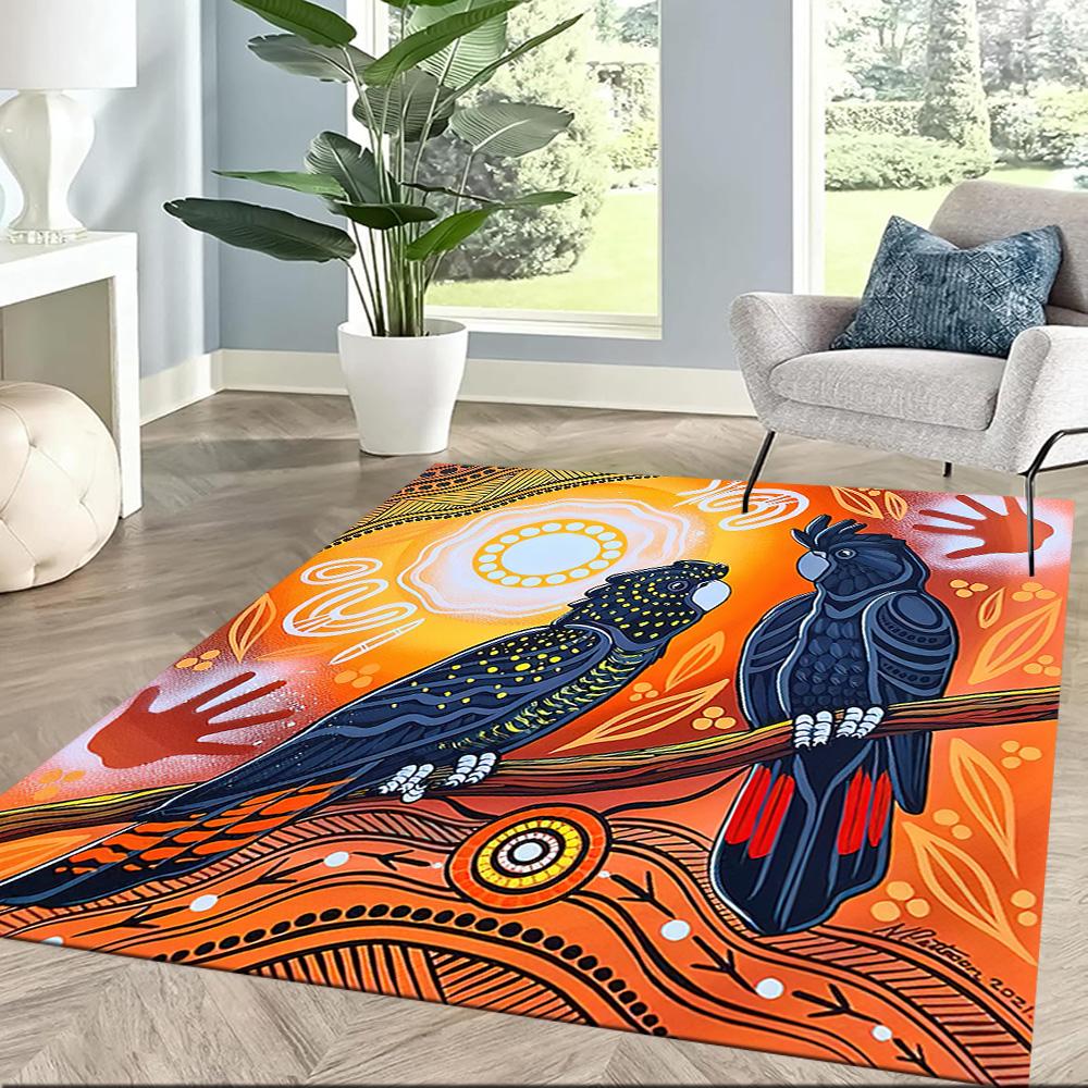 Australian Aboriginal Style 86 Carpet Perfect for Bedrooms Outdoor Kitchen Dining Room Antislip Carpet Anime Office Decor Birthday/Christmas Gift
