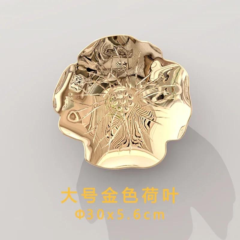 Imitacja metalu plastikowy liść lotosu karp salon sofa tło wisiorek dekoracja ścienna dekoracja ścienna sypialni naklejka ścienna