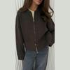 Bestseller Europeo e Americano 2025: Cardigan con zip a maniche lunghe in stile maglia casual