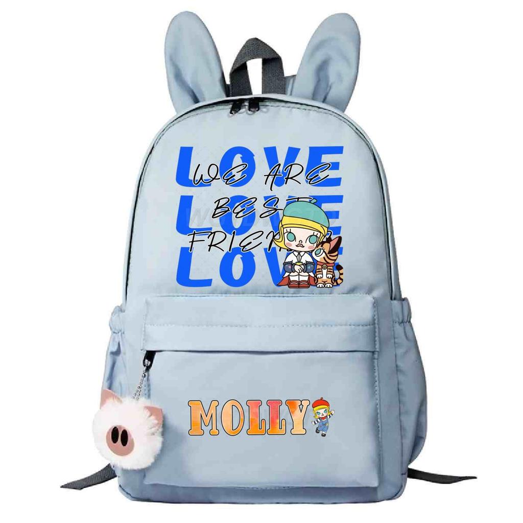 Campus Trend Junior High School Elementary School Bag Cute Rabbit Ears Personalized Backpack