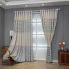Light Luxury Jacquard Curtains: Soft Drape, High-Density Fabric for Living Room & Bedroom
