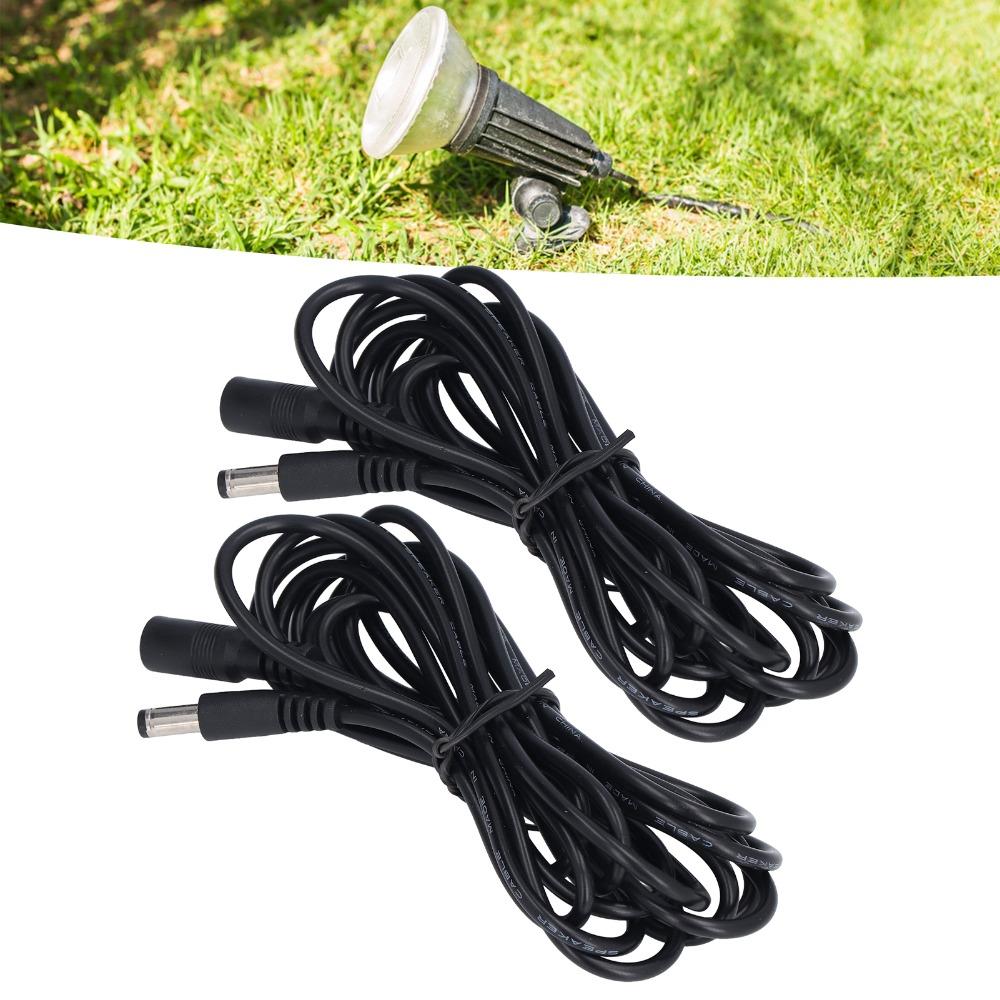 2 Pcs 5.5x2.1mm DC Power Extension Cable Female To Male DC Connection Wire CCTV Surveillance