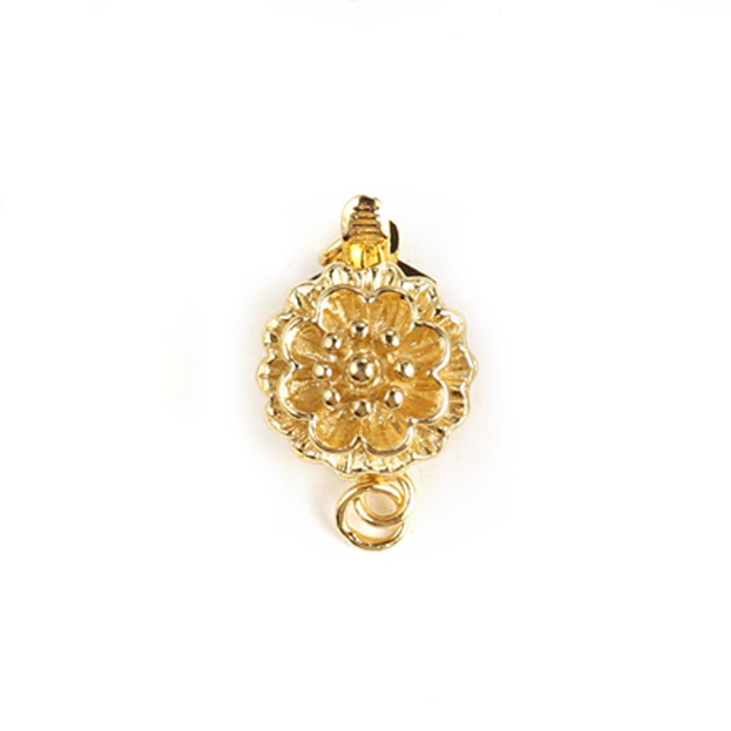 2Pcs Petal-Shaped Clasps For Necklace Bracelet Brass Buckle Hooks Connector For DIY Jewelry Making Accessories