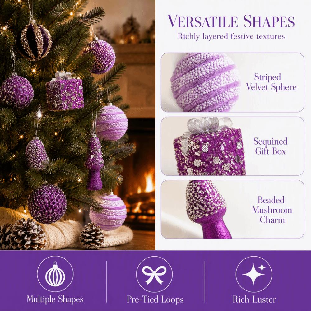 Foam Material Christmas Tree Ornaments Plastic Material Christmas Decorations New Year Gift