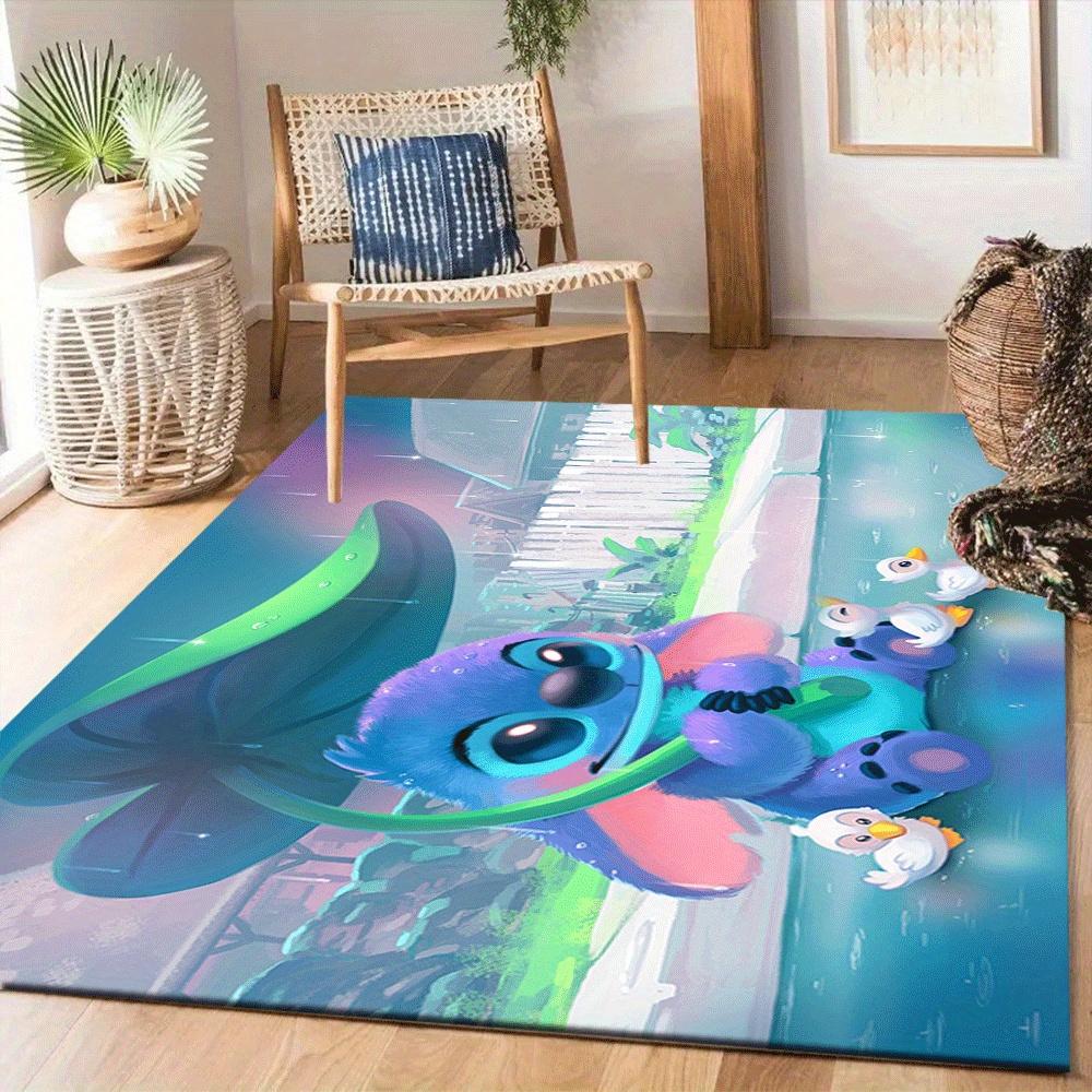 1pc Lilo-and-Stitch-(17)_01 Carpet Area Rug, Bedroom, and Playroom Durable, Stain-Resistant, and Easy To Clean, Living Room