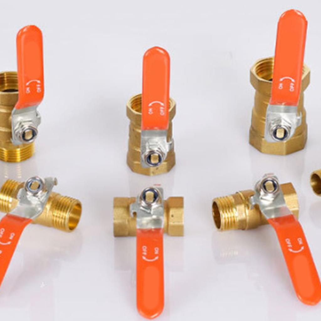 Multipurpose 3/4 Inch BSP DN20 Brass Round Valves Convenient for Water Systems with Male and Female Thread Designs