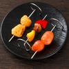 10PCS Portable Barbecue Sticks Stainless Steel Reusable Barbecue Skewers Barbecue Accessories Oven Hanging Vertical Grill