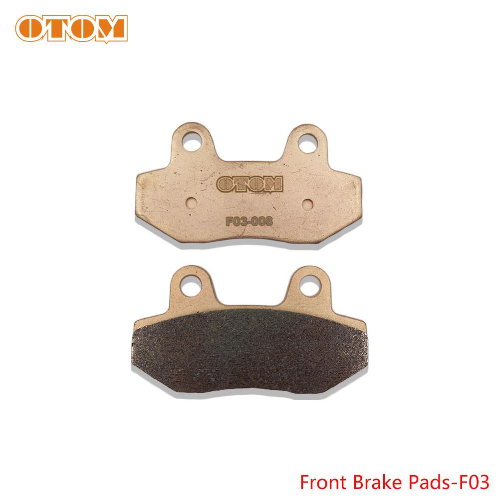 OTOM Motorcycle Front Rear Brake Pad F03 R03 Motocross Motorbike Copper Sintering Base Braking Disk For KAYO T4 T6 K6 X2 K16 K18