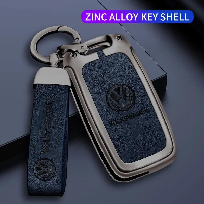 Dla VOLKSWAGEN VW Pokrowiec na kluczyk do samochodu Smart Key Case Dla Volkswagen VW Polo Bora Beetle Tiguan Passat B5 B6 B7 Golf EOS Scirocco Zdalny Sh