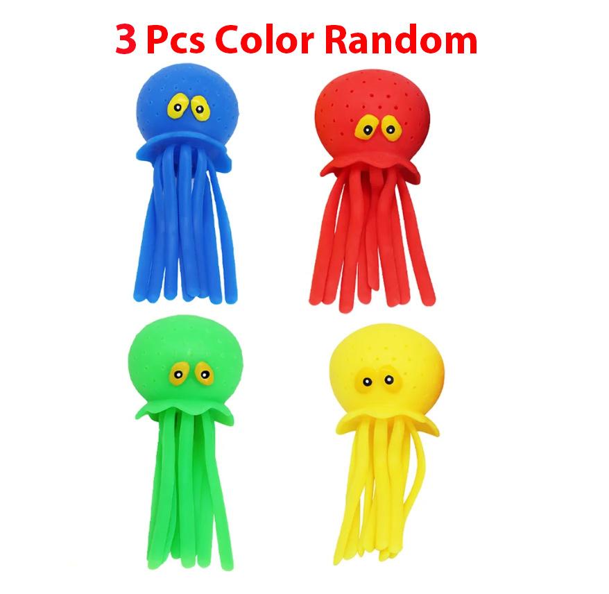 Squeezing Water Octopus Decompression Toy Bathtub Bath Toy Decoration Summer Swimming Pool Childrens Water Play Toys