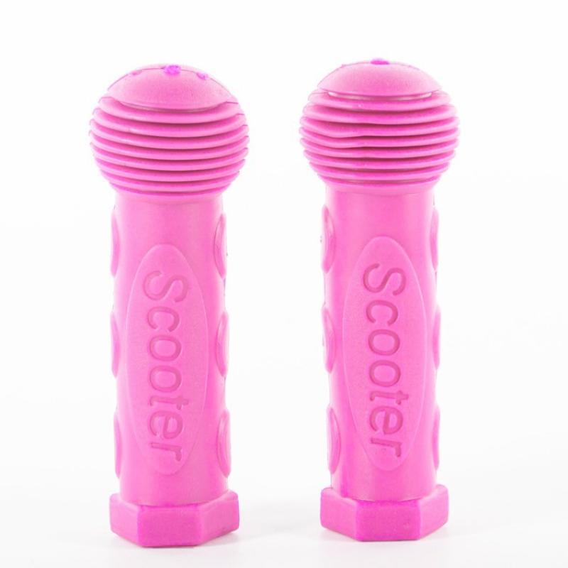 Soft Shockproof Rubber Bicycle Handle Bar Grips Anti-Slip Universal Fit for Skateboard Scooter Tricycle Family Riding