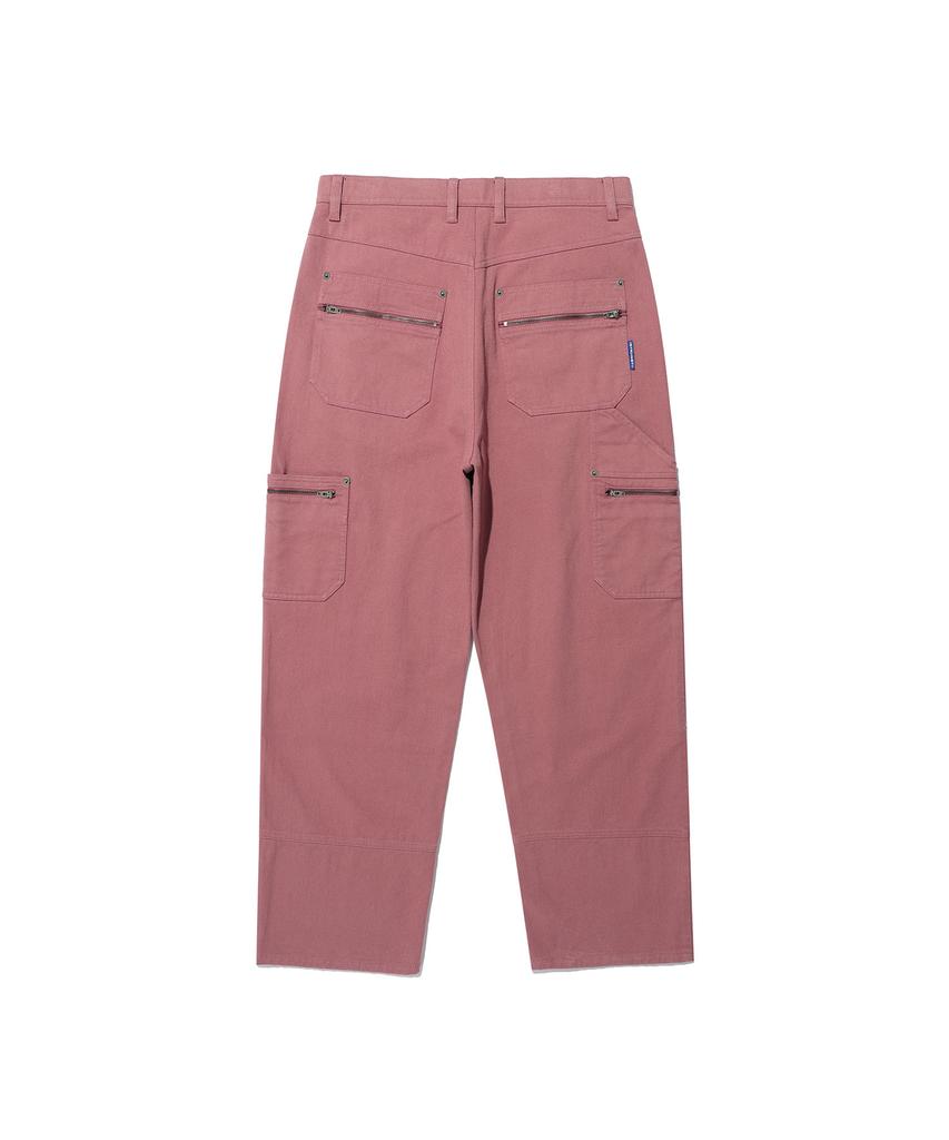 ISTKUNST Washed Cotton Double Knee Pants_Dust Pink(Ik2Efmpa10A)