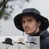 Cappello da Sole con Copricollo, Cappello Traspirante in Rete, Pescatore con Protezione Facciale e Sciarpa Rimovibili, Protezione a 360 Gradi, Coulisse Regolabile, Asciugatura Rapida, da Esterno