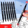 Waterproof Non-Fading Double-Ended Fineliner: Children's Art & Outlining Pen