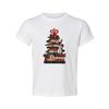 Unisex Christmas T Shirt With Book Tree Design And Snowman Ornament Graphic Tee