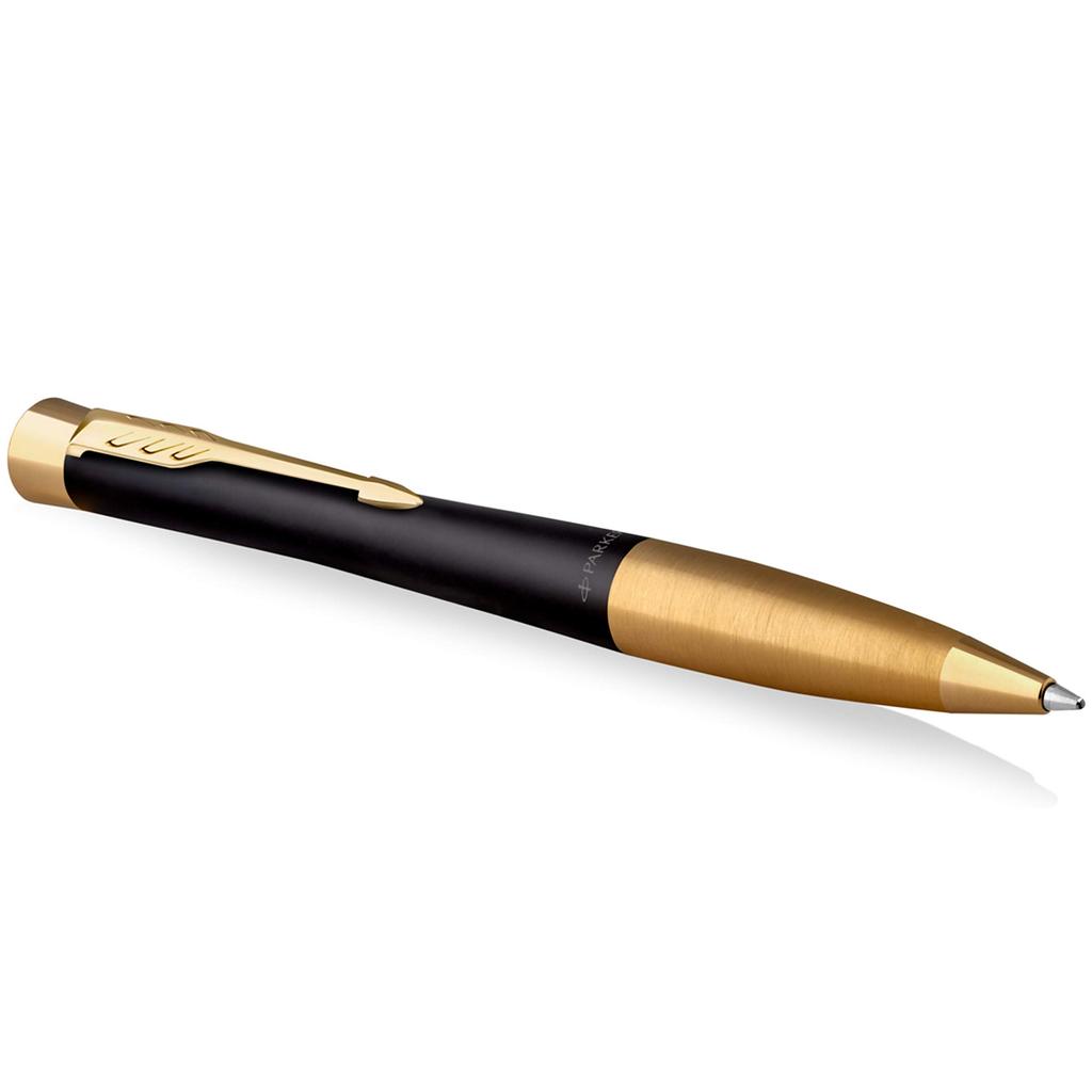PARKER Urban Matte Black GT Ballpoint Pen, Medium Nib, Oil-Based, Gift Boxed, Officially Imported, S0735820