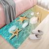 Tappeto da Cucina Ocean Beach Conchiglia Stella Marina Decorazione per la Casa Tappeto per Soggiorno Camera da Letto Bordo Letto Tappetino Antiscivolo Zerbino per Bagno