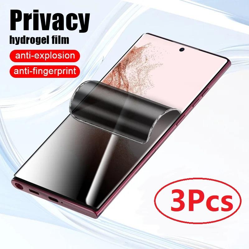 3 pçs protetor de tela para realme c51 c53 c55 v30t v30 11 pro + narzo n53 11 4g 10t 11 11x 5g privacidade filme hidrogel