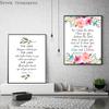Bible Verse Quote Poster Prints, The Lord Bless You and Keep You Christian Home Decor, Scripture Wall Art, Canvas Picture
