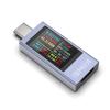 YOJOCK 360W USB C Digital PD Voltage USB Power Power Capacity Detector Tester, Type-C Multimeter, 4-30V 0-12A Voltmeter, Wattmeter, Capacity, Tester,