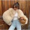 Imitation Short Beach Wool Women Fox Fur Coat New Autumn Winter Warm Fur Coat Faux Temperament Elegance Women for Coat