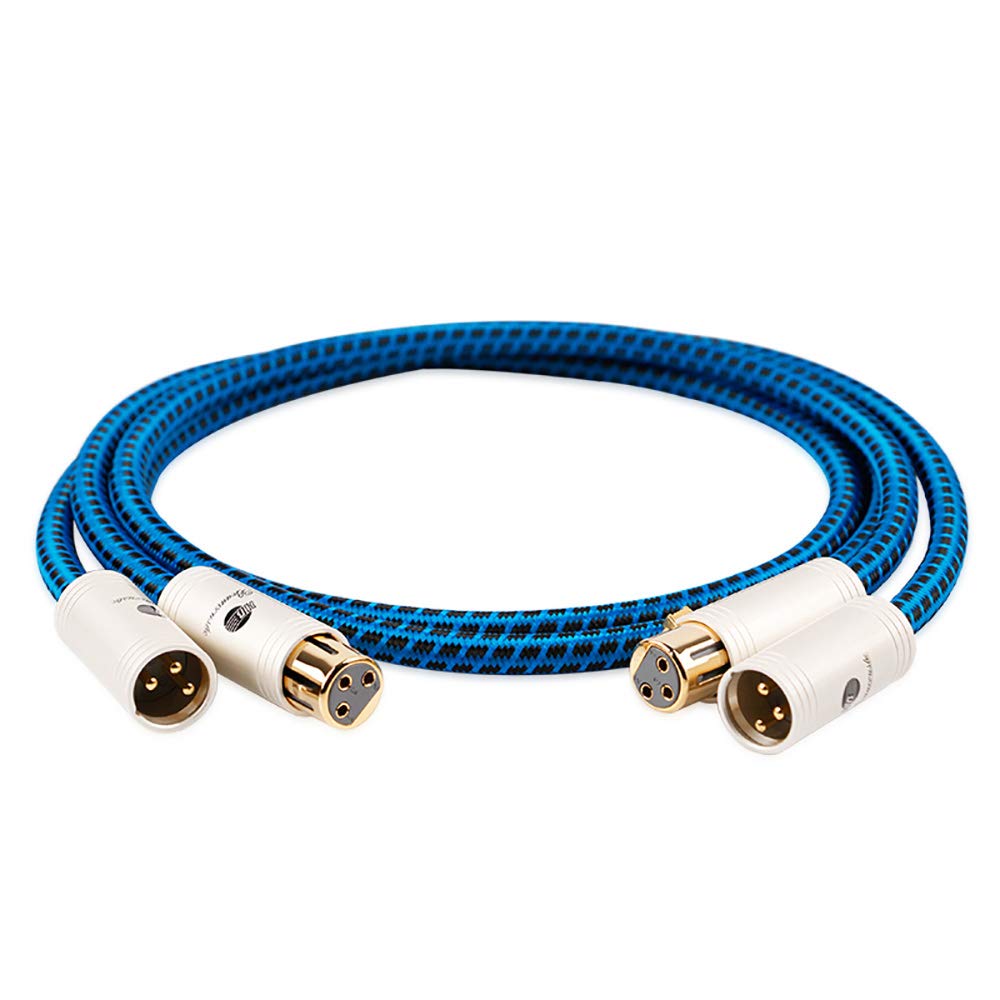 

JIB German Hi-Fi XLR Audio Cable (Male-Female) for Canon Cable, XLR Cable, 3-Pin Microphone Cable, Balanced Cable, Compatible with AV Amplifiers,