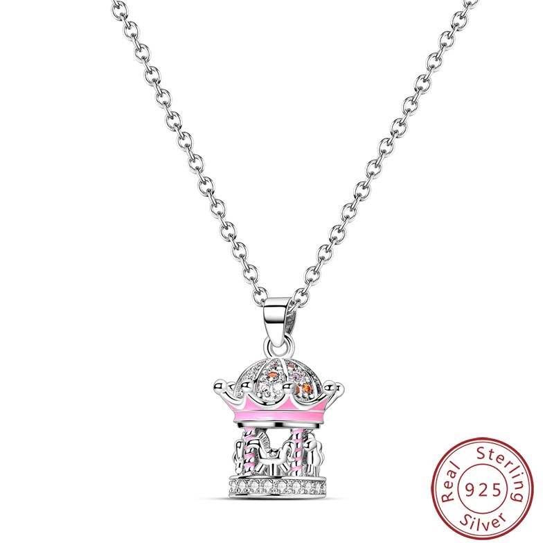 925 Silver Luminous Firefly Heart Shaped Zircon Pendant Necklace For Women Fashion Anniversary Birthday Jewelry Gifts