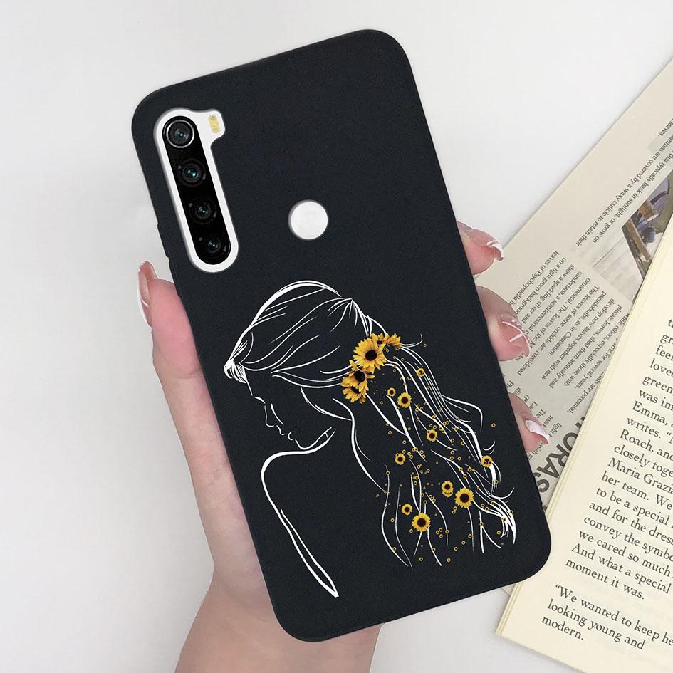 Case For Xiaomi Redmi Note 8 2021 8T Shockproof Matte New Cartoon Pattern Astronaut Back Cover For Redmi Note 8T Funda M1908C3XG Redmi Note 8