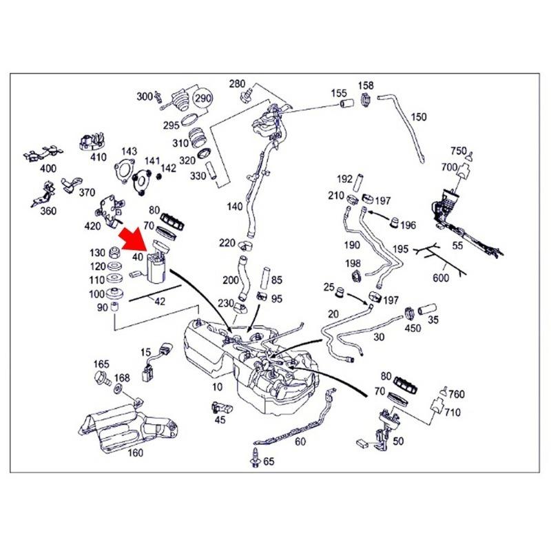 Fuel Pump Assembly For Mercedes-Benz W211 C219 E320 E350 E500 CLS500 2114702994 A2114702994