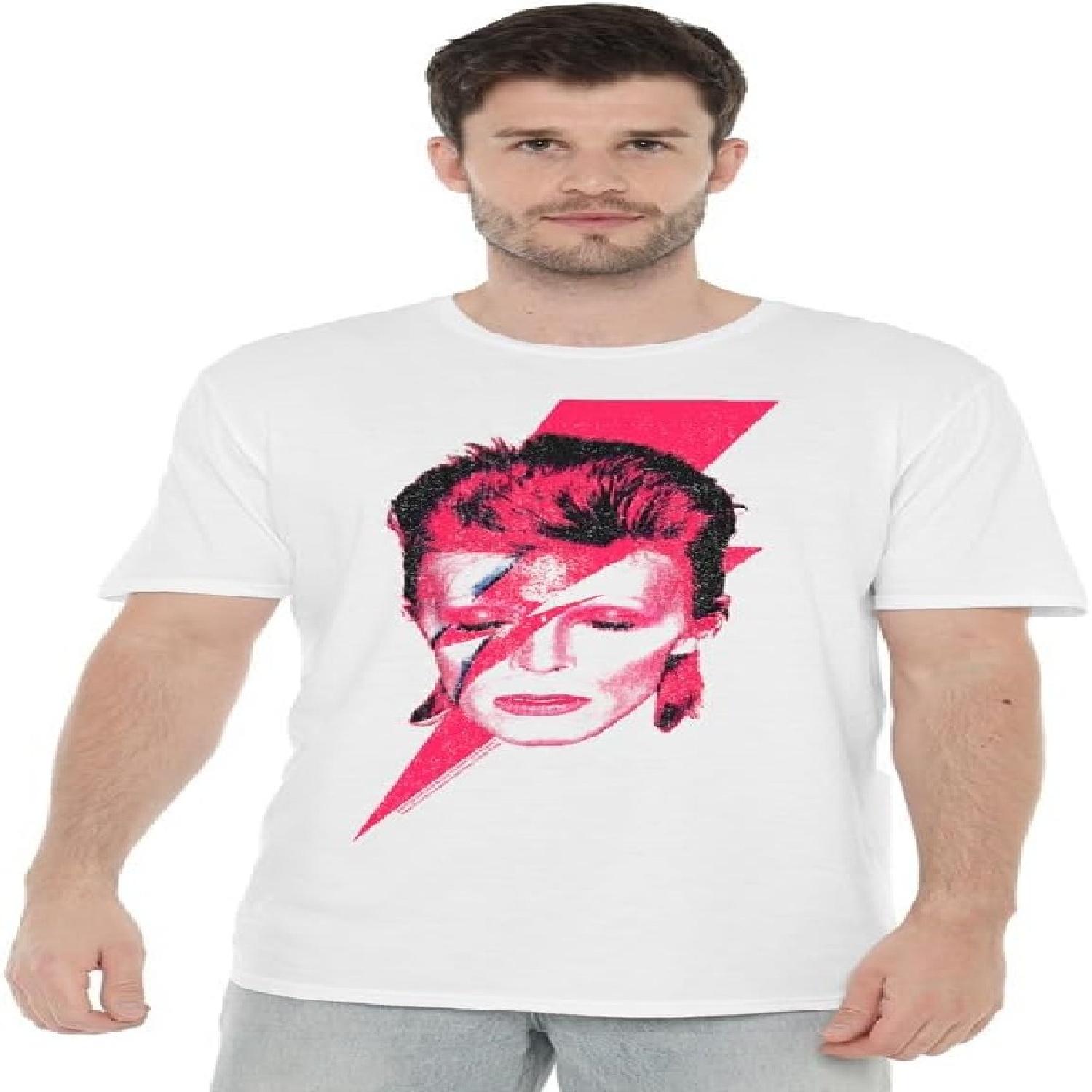Мужская футболка David Bowie - Aladdin Sane S белый