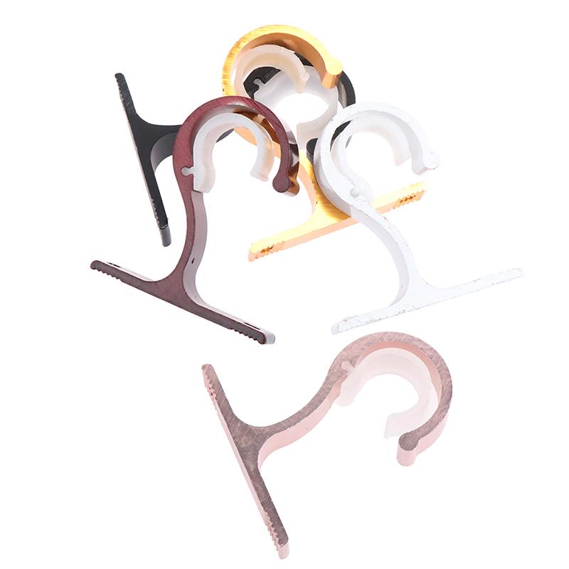 2Pc Home Ceiling Curtain Rod Installation Hook Room Thickening Drapery Bracket