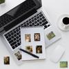 Retro Oil Painting Graffiti Stickers - 50/100 Sheets Waterproof Decorative Stickers for Stationery and Water Bottles