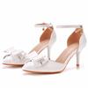 White Bow High Heels Women Shoes Ladies Pumps Sexy Spring Summer Fashion Sandals Office Dress Stiletto