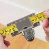 1PCS Stainless Steel Measuring Tape Clamp Tape Measure Curling Clamp Woodworking Ruler Fixing Clamp Measuring Tool