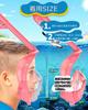 Maska do snorkelingu na całą twarz z goglami do nurkowania i pod wodą Zawiera torbę do przechowywania Dziecięca odporna na parowanie i przecieki Do użytku, (Różowy, XS)