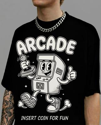 Vintage Arcade Games T-Shirt, Retro Gamer Tee