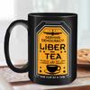 Ceramic Morning Cup of Liber-Tea Cup Taste Democracy Freedom White Black Alphabet Mug Gift for Friends Creative Liber-Tea Mugs