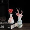 Mini Ceramic Vase for Flowers - Perfect for Home or Office Decor, Holds Dried or Hydroponic Plants