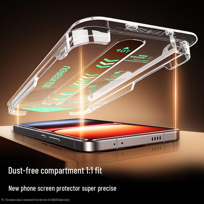 Ugreen iQOO 15/15 Ultra Tempered Glass Screen Protector with Dust-Free Auto-Apply Kit
